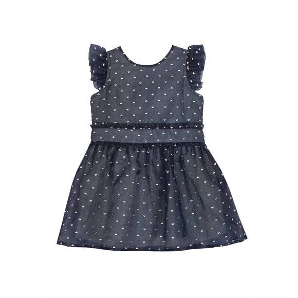 Robe à Volants Turquoise (multicolore) Pour Fille Isobella & Chloé - Taille 5, Manches Longues, Genoux - Neuve Avec étiquettes, En Rayonne Tie-dye